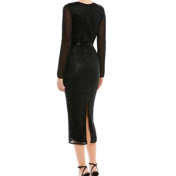 MAC DUGGAL Wedding Guest Prom Formal Cocktail Midi Dress • size 12 NWT - Picture 3 of 4